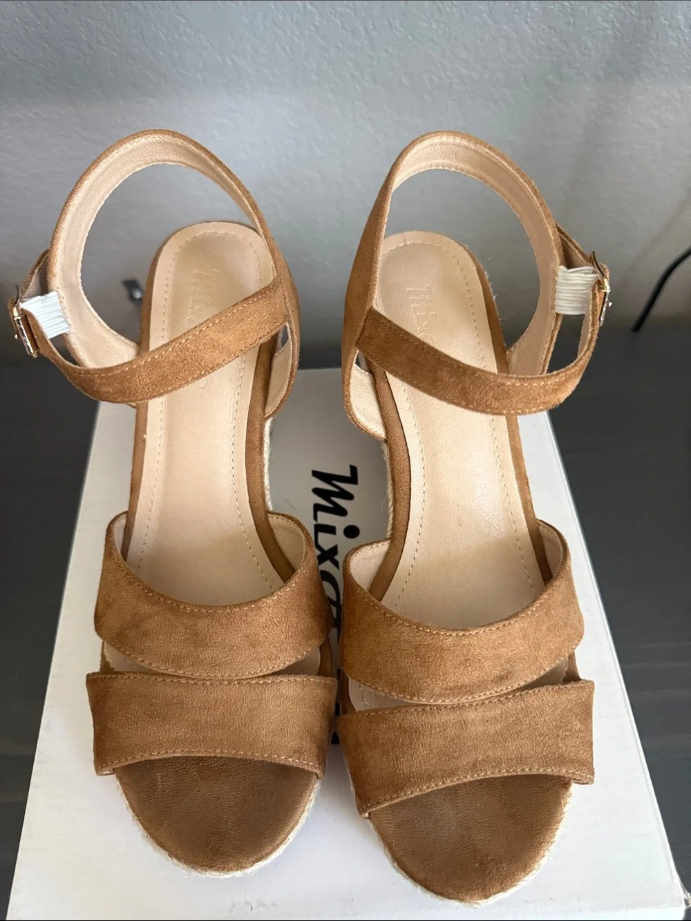 N/A tan suede